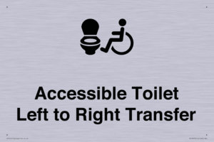 Accessible Toilet with Left to Right Transfer